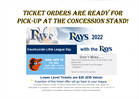 LL Day with the Rays Ticket Pick-up Information